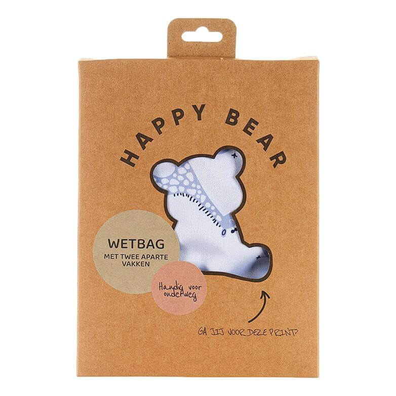 Happy Bear Diapers Αδιάβροχο Τσαντάκι μεταφοράς Blue Giraffe - Image 2