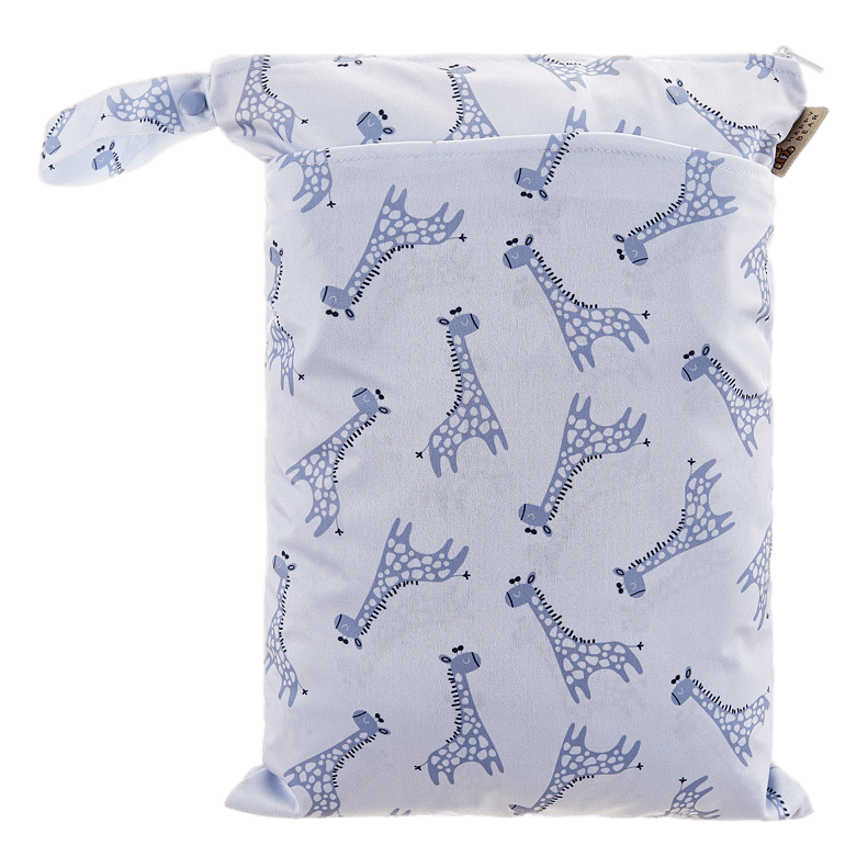 Happy Bear Diapers Αδιάβροχο Τσαντάκι μεταφοράς Blue Giraffe