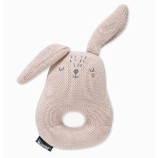 Minene Κουδουνίστρα Πλεκτή Pink Rabbit