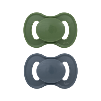 Lullaby Planet Πιπίλα Σιλικόνης 2τεμ Νούμερο 2  Forest Green & Flint Stone   6m+