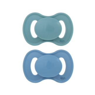 Lullaby Planet Πιπίλα Σιλικόνης 2τεμ Νούμερο 2  Ocean Teal & Dove Blue   6m+