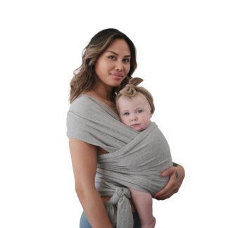 Mushie Μάρσιπος Wrap Gray Melange