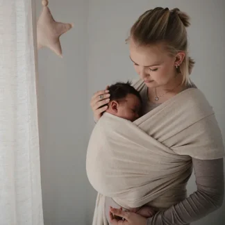 Mushie Μάρσιπος Wrap Beige Melange