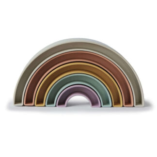 Mushie Παιχνίδι Στοίβαξης Rainbow Stacking Toy Tropical