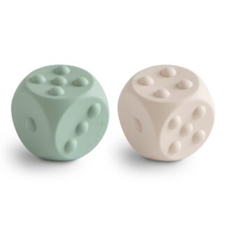 Mushie Παιχνίδι Πίεσης Dice Press Toy Cambridge Blue/Shifting Sand 2τεμ.