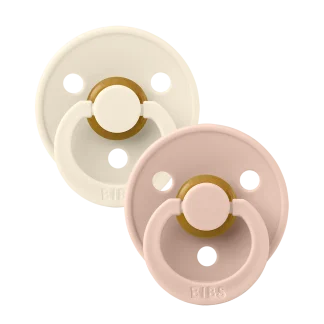 Bibs Πιπίλες Καουτσούκ No3 για 18+ μηνών Colour Ivory / Blush 2τμχ