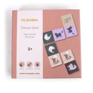 Filibabba Παιχνίδι Επιτραπέζιο Domino Game - Farm Animals