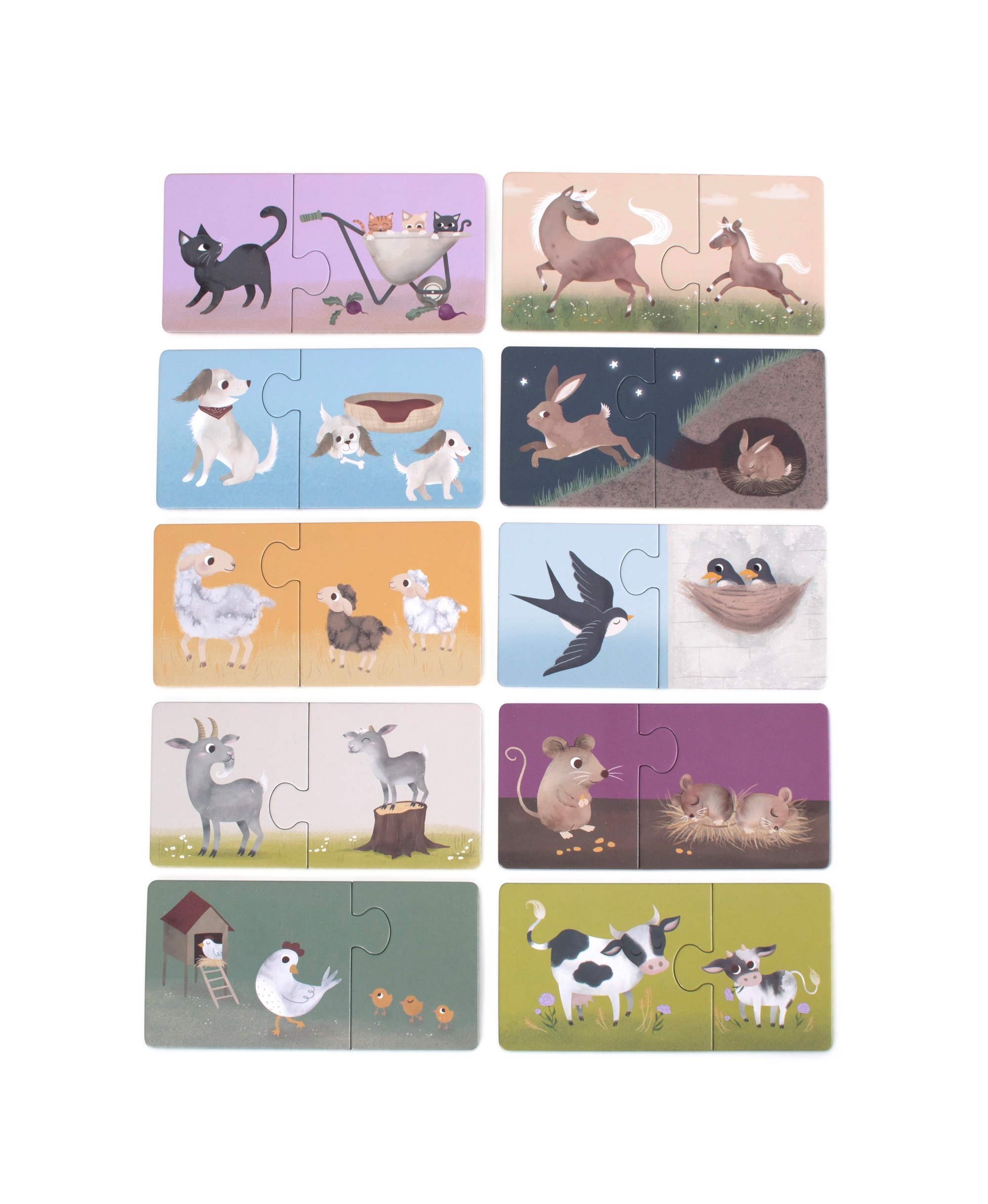 Filibabba Παζλ Γονείς & Μωρά 10τμχ Farm Animals - Image 2