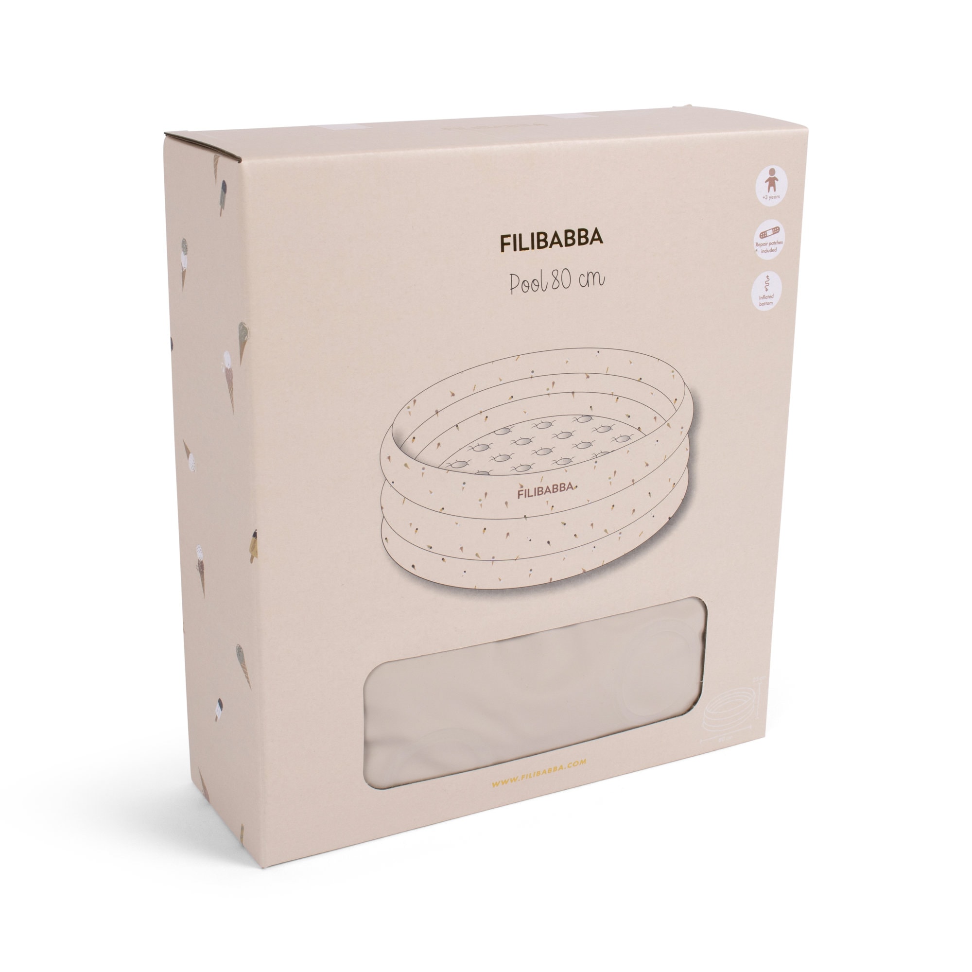 Filibabba Πισίνα Φουσκωτή 80cm Alfie Cool Summer - Image 4