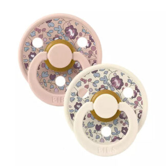 Bibs Πιπίλες Καουτσούκ No2 για 6-18 μηνών Liberty Eloise & Blush 2τμχ