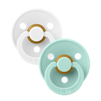 Bibs Πιπίλες Καουτσούκ No2 για 6-18 μηνών White / Mint 2τμχ
