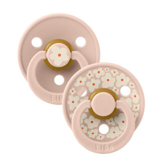 Bibs Πιπίλες Καουτσούκ No2 για 6-18 μηνών Studio Jasmine Blush Mix 2τμχ