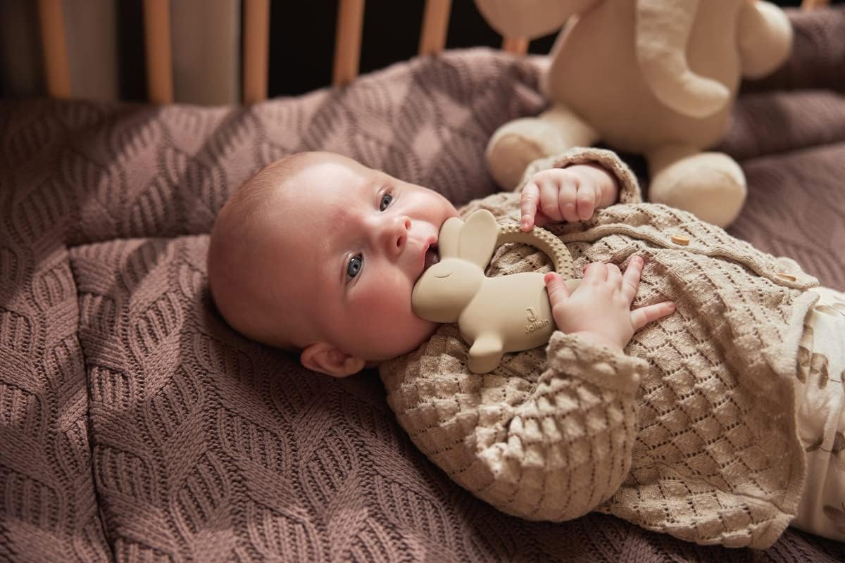 Jollein Χαλάκι Δραστηριοτήτων για Νεογέννητα Knit Chestnut (MxΠ) 100x80cm - Image 9