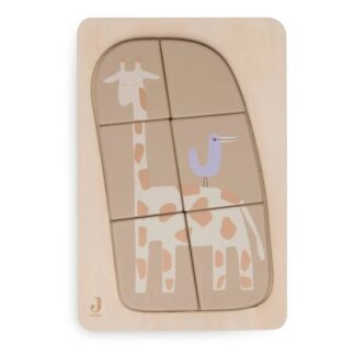 Jollein Ξύλινο Παιδικό Puzzle Giraffe 6pcs