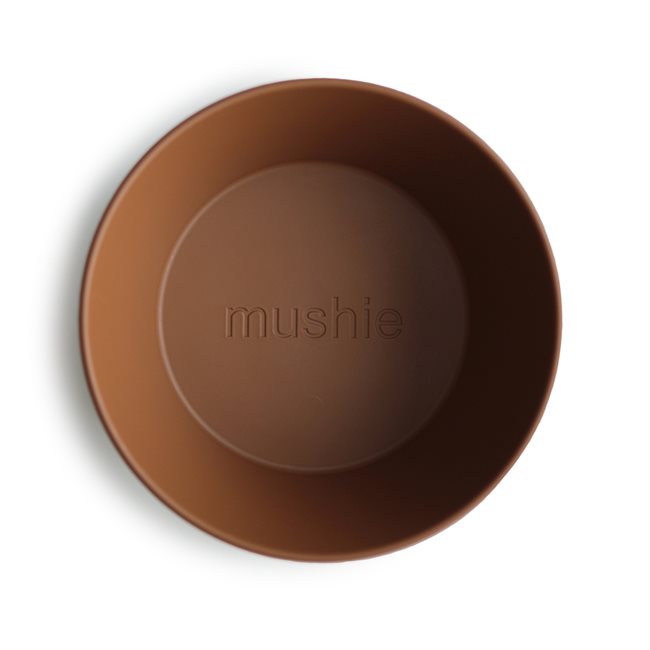 Mushie Μπολ φαγητού Round Caramel Σετ 2 τεμάχια - Image 2