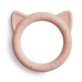 Mushie Μασητικός Κρίκος Οδοντοφυΐας Cat Blush από Σιλικόνη