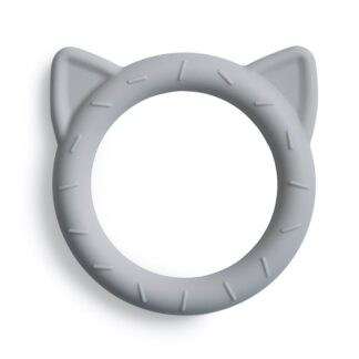 Mushie Μασητικός Κρίκος Οδοντοφυΐας Cat Stone από Σιλικόνη