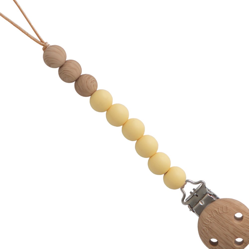 Mushie Κλιπ Πιπίλας Eva Mustard Yellow - Image 2