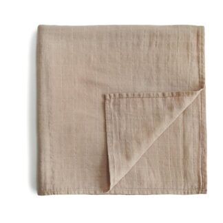 Mushie Μουσελίνα από Οργανικό Βαμβάκι Pale Taupe