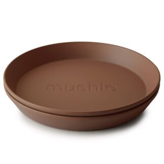 Mushie Παιδικό Πιάτο Φαγητού Caramel 2τμχ