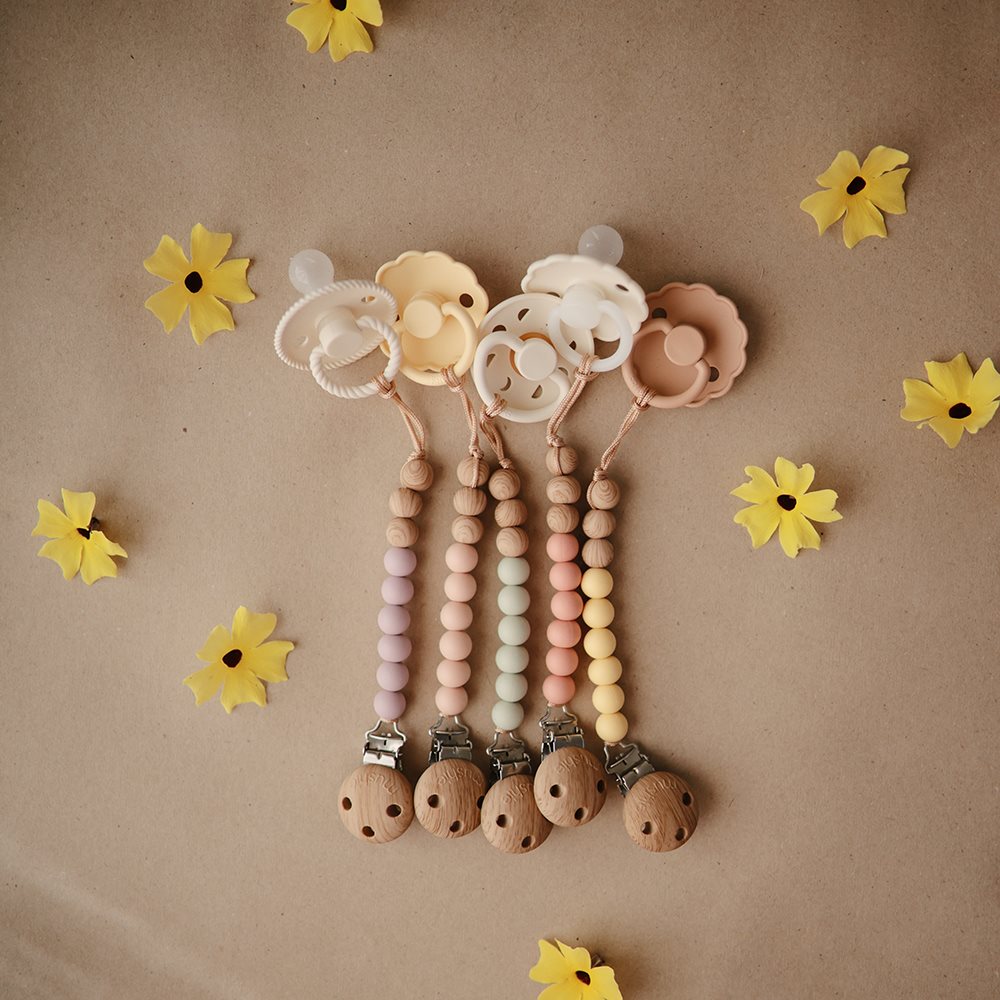 Mushie Κλιπ Πιπίλας Eva Mustard Yellow - Image 4