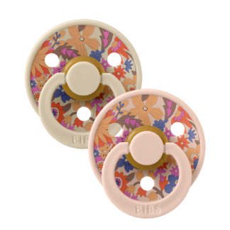 Bibs Πιπίλες Καουτσούκ No2 για 6-18 μηνών Liberty June Blossom Blush Mix 2τμχ
