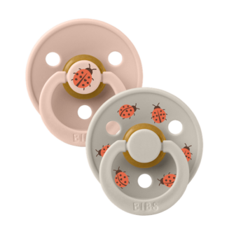 Bibs Πιπίλες Καουτσούκ No2 για 6-18 μηνών Studio Ladybug Blush Mix 2τμχ