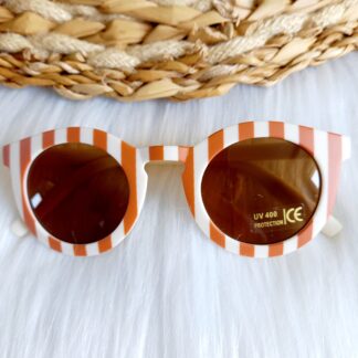 Happy By Lies Γυαλιά ηλίου παιδικά Classic Stripe Cream/Caramel