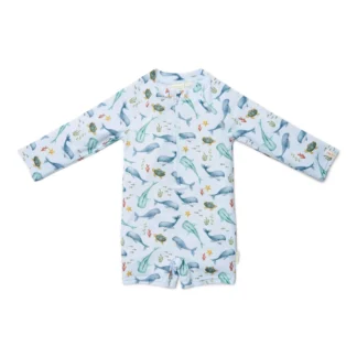 Little Dutch Ολόσωμο μακρυμάνικο μαγιό Ocean Sea Life Multi-colour