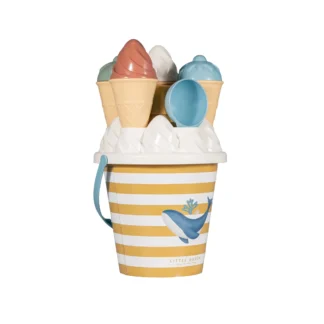 Little Dutch Σετ κουβαδάκια παραλίας Ice Cream Ocean Dreams Μπλε
