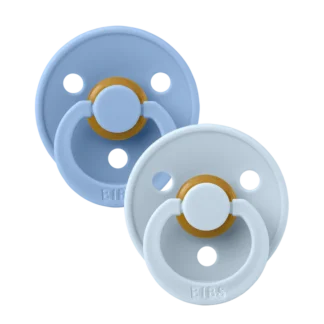 Bibs Πιπίλες Καουτσούκ No2 για 6-18 μηνών Sky Blue / Baby Blue 2τμχ