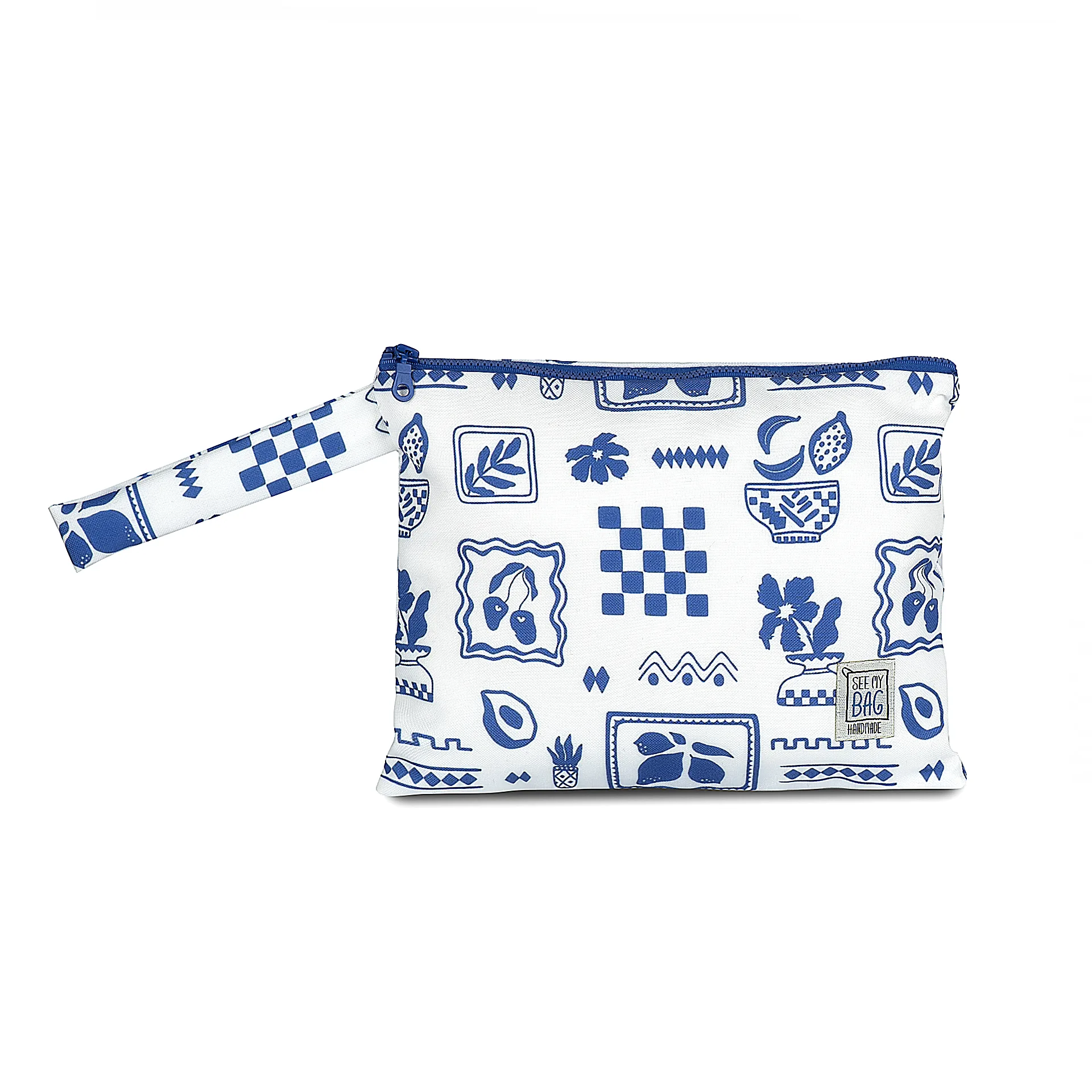 See My Bag Τσαντάκι Χειρός με αδιάβροχη επένδυση Greeking