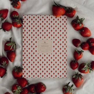 Petit Manou Σημειωματάριο Strawberry Ecru