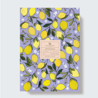 Petit Manou Σημειωματάριο Lemons Purple