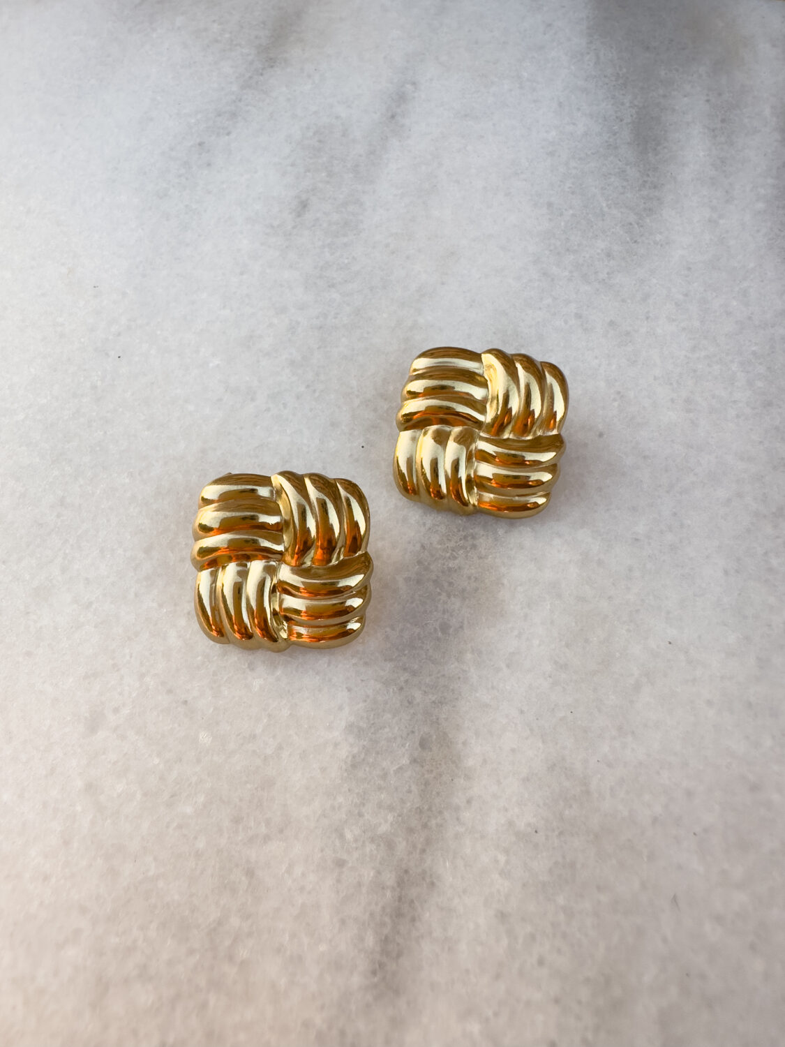 Charm me Σκουλαρίκια Square Braid Earrings