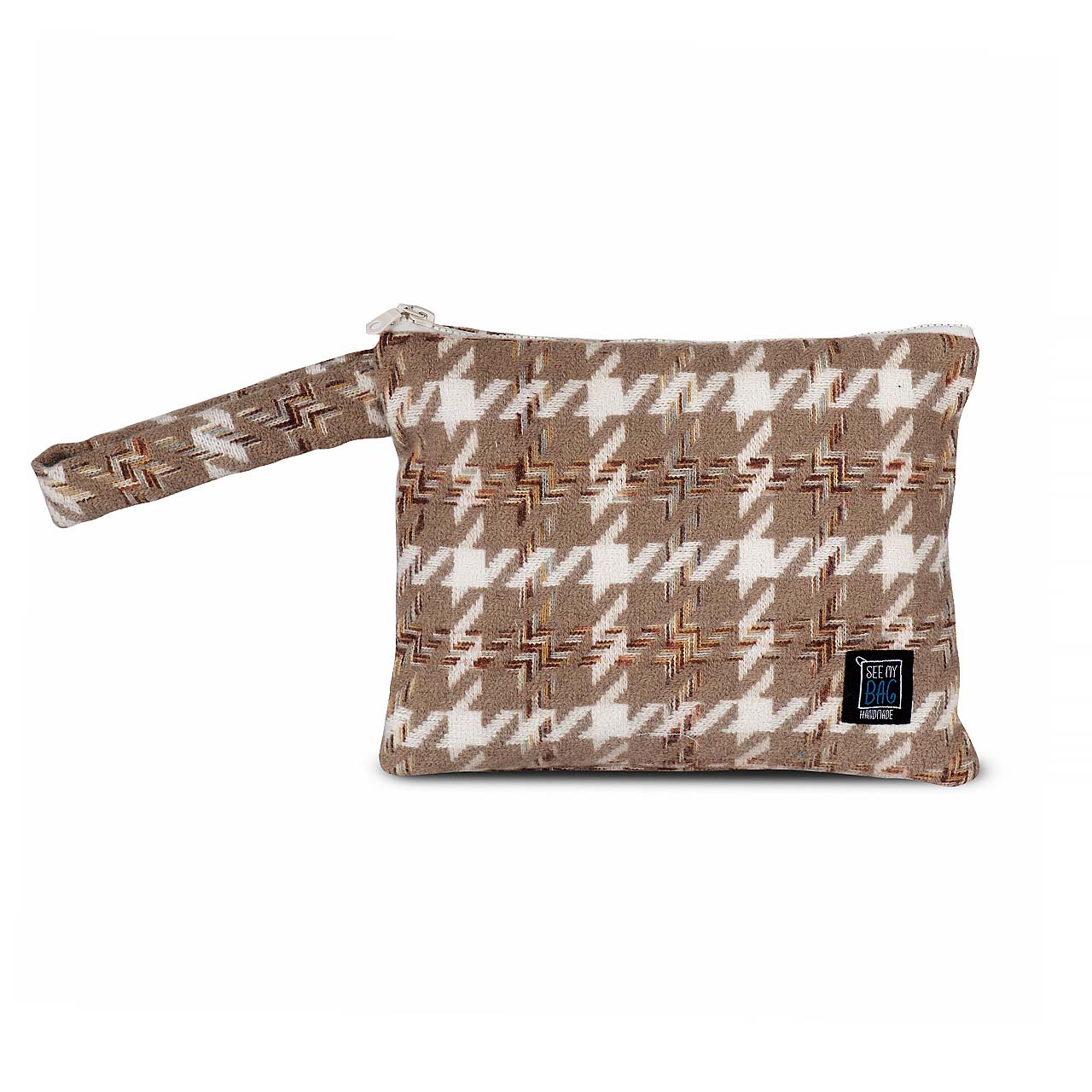 See My Bag Τσαντάκι Χειρός με αδιάβροχη επένδυση Beige