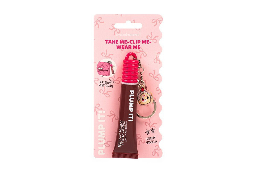 Simple Pleasures Μπρελοκ Lip Gloss Charm Vanilla Cream