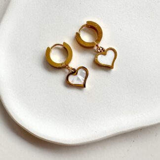 Charm me Σκουλαρίκια Enameled Heart