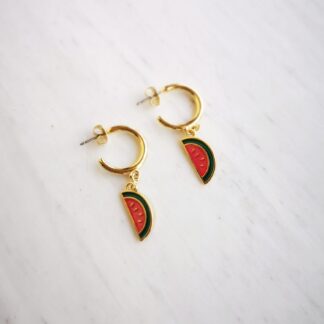 Charm me Σκουλαρίκια Watermelon Hoops