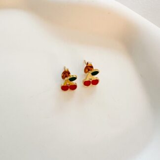 Charm me Σκουλαρίκια Mini Cherries