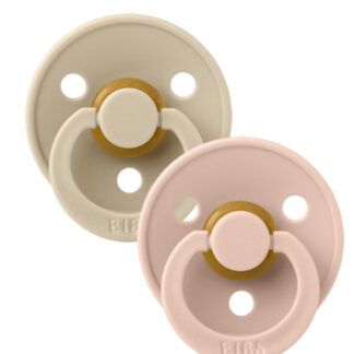 Bibs Πιπίλες Καουτσούκ No2 για 6-18 μηνών Vanilla / Blush 2τμχ