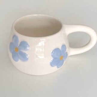 Κούπα κεραμική χειροποίητη Flower Cup Blue