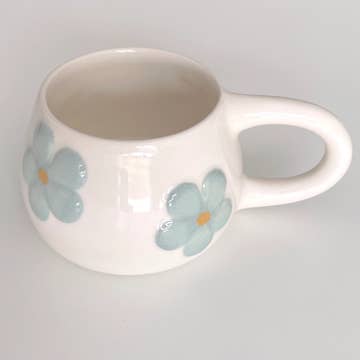 Κούπα κεραμική χειροποίητη Flower Cup Green
