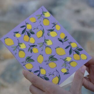 Petit Manou Σημειωματάριο Mini Lemons Purple