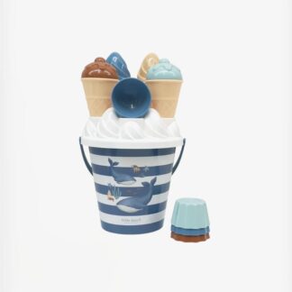 Little Dutch Σετ κουβαδάκια παραλίας Ice Cream Ocean World Μπλε