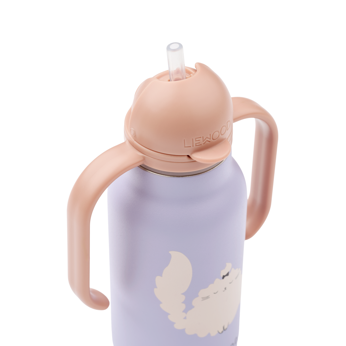 Liewood Παγούρι Θερμός Kimmie 250ml Cat Warm Lilac - Image 2