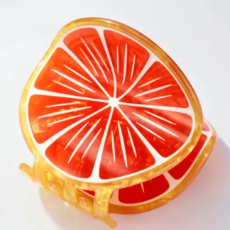 Κλαμερ μαλλιών Citrus 6 cm YH67 Πορτοκαλί