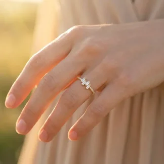 Δαχτυλίδι από ανοξείδωτο ατσάλι 424RX325 Gold