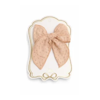 Mrs Ertha Κλιπ με φιόγκο Blush Dots