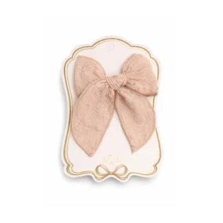 Mrs Ertha Κλιπ με φιόγκο Clay Pink